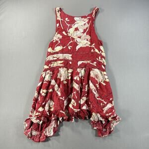 Women's Intimately Free People Sleeveless Dress Size XS Red Floral